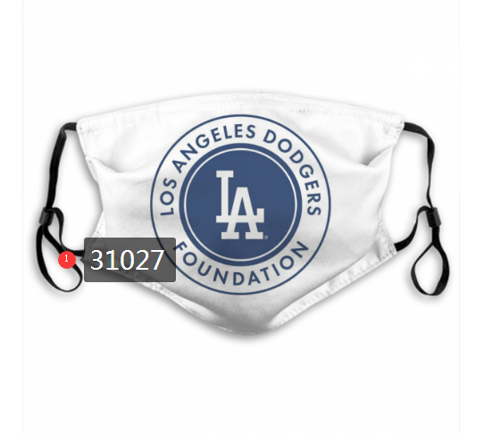 2020 Los Angeles Dodgers Dust mask with filter 55->mlb dust mask->Sports Accessory